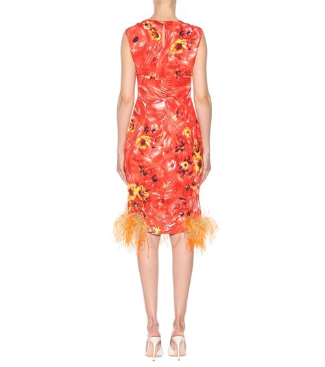 prada feather dress spring 2019